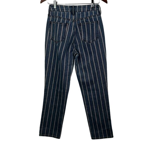 PacSun Striped Mom High Rise Ankle Jeans Size 24 - Picture 5 of 9
